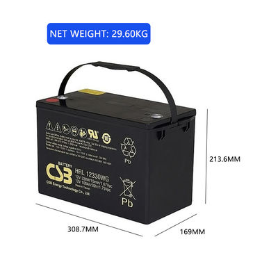CSB HRL12330WG 12V 330W Maintenance Free AGM Battery
