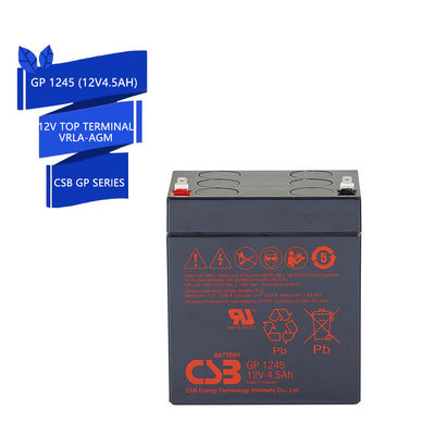 CSB Battery GP1245 12V 4.5Ah High Performance Rechargeable Maintenance-Free VRLA Battery