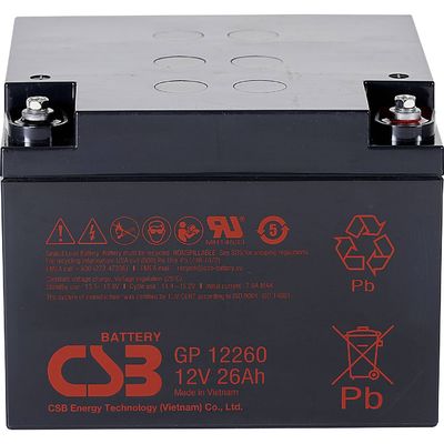 CSB GP12260 12V 26Ah Energy Storage Maintenance Free Rechargeable VRLA 12V 26Ah CSB AGM Battery