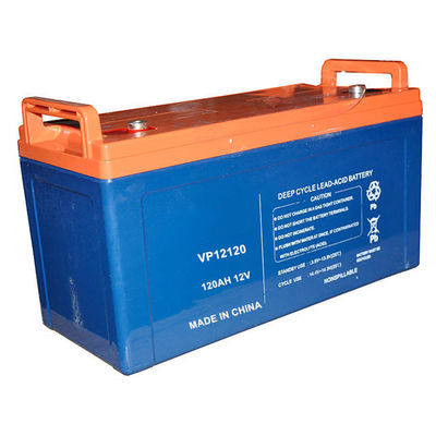 Batterie au plomb sans entretien Batterie 12v 120ah CE à cycle profond Batterie ABS à prix mobile Plaque plate à cycle profond: Gel scellé