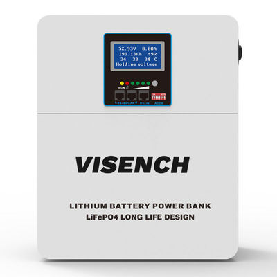 Monté sur le mur 24v 100ah 5kw 10kw 20kw Lifepo4 Lithium ion Energy Storage Battery Pack rechargeable pour le système solaire à domicile