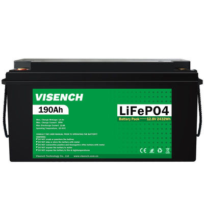Système solaire Visench Lifepo4 Pack de batterie Li-ion Lifepo4 12V 190AH Piles au lithium-ion