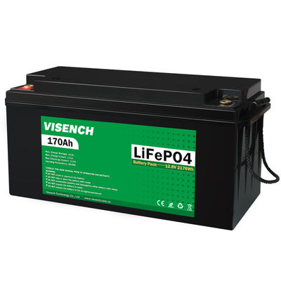 Système solaire Visench Lifepo4 Pack de batteries Li-ion Li-ion Lifepo4 12V 170AH Piles au lithium