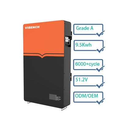Fabrique de Viench de haute qualité 9,5Kwh 48V Lifepo4 200Ah Batterie lithium-ion de secours Pour usage domestique Système solaire Stockage d'énergie