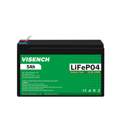 Visench Direct usine de haute qualité 12v 5ah batterie solaire au lithium