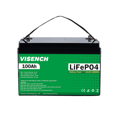 Visench Direct usine de haute qualité 12v 100ah 5KWH 10KWH batterie de stockage solaire Lifepo4