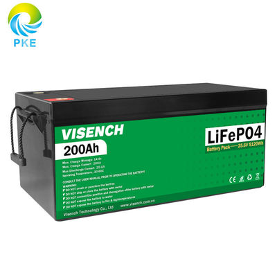 Visench usine directe Lithium 12V 24V 100Ah 120Ah 200Ah Profond 6000 Cycles avec BMS pour le système de stockage d'énergie de l'onduleur solaire