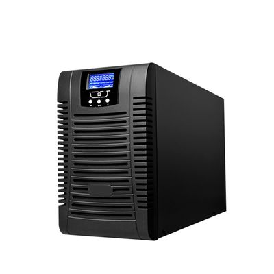 Double-conversion de la tour de trois phases UPS 15KVA surcourant protège les numéros de batterie réglables en ligne UPS