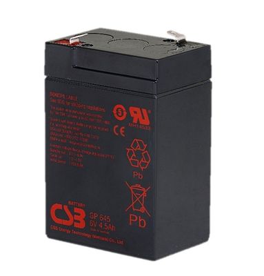 6V 4,5AH GEL batterie idéale pour le stockage d'énergie et rechargeable