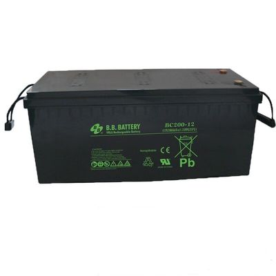 BB Batterie BC200-12 12V 200Ah Meilleur stockage d'énergie Maintenance gratuite Batterie VRLA rechargeable 200Ah pour l'électricité