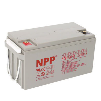NPP NPG12-65Ah AGM rechargeable Heavy Duty Deep Cycle Gel VRLA Batterie pour le système solaire hors réseau, Voiture de golf, non déversement