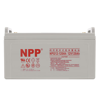 NPP NPG12-120Ah AGM Deep Cycle Gel Battery 24A Chargeur sans danger et sans entretien Hauteur 208±2mm 8,19 pouces