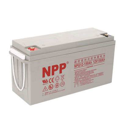 NPP NPG12-150Ah Meilleur stockage d'énergie Maintenance gratuite Rechargeable acide plomb scellé 12V 150Ah batterie au gel