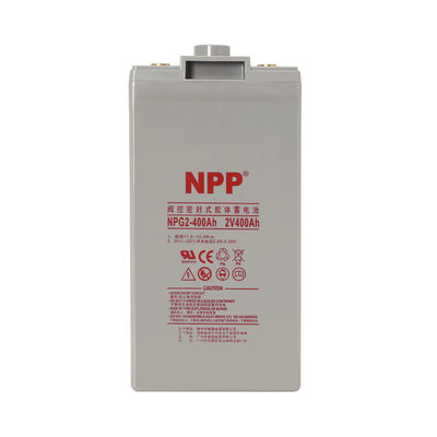 Une centrale nucléaire de haute qualité NPG2-400Ah Batterie au plomb-acide rechargeable haute performance 2V 400Ah Batterie au gel pour le stockage de l'énergie