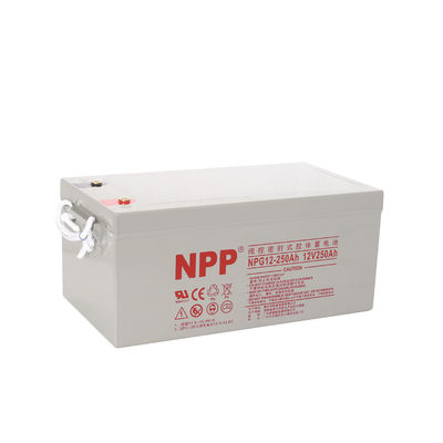 NPG12-250Ah batterie à gel rechargeable cycle profond 12V 250Ah batterie à gel