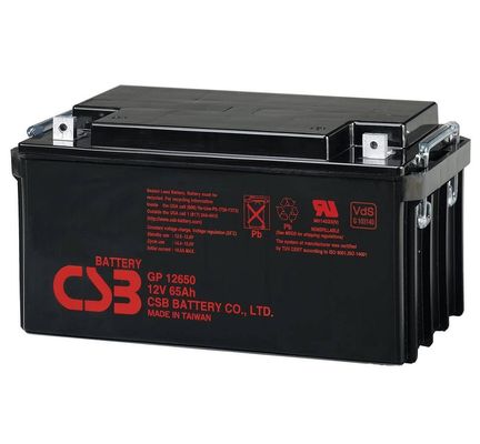 Batterie CSB GPL12650 12V 65Ah Batterie plomb-acide scellée Longue durée de vie Batterie rechargeable pour les UPS