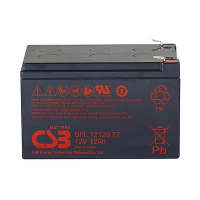 CSB GPL12880 12V 88Ah, sans entretien, avec batterie plomb-acide scellée, réglée pour des performances durables