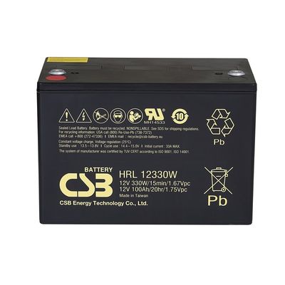 CSB HRL12330W 12V 330W VRLA-AGM Valve Regulated Lead Acid Battery