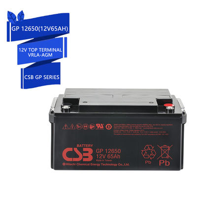 CSB GP12650 12V 65Ah stockage d'énergie VRLA rechargeable 12V 65Ah batterie CSB